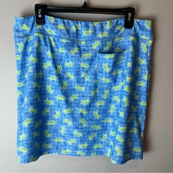 Southwind Apparel Skort Blue Crab Sea Beach Print XL - Picture 5 of 11